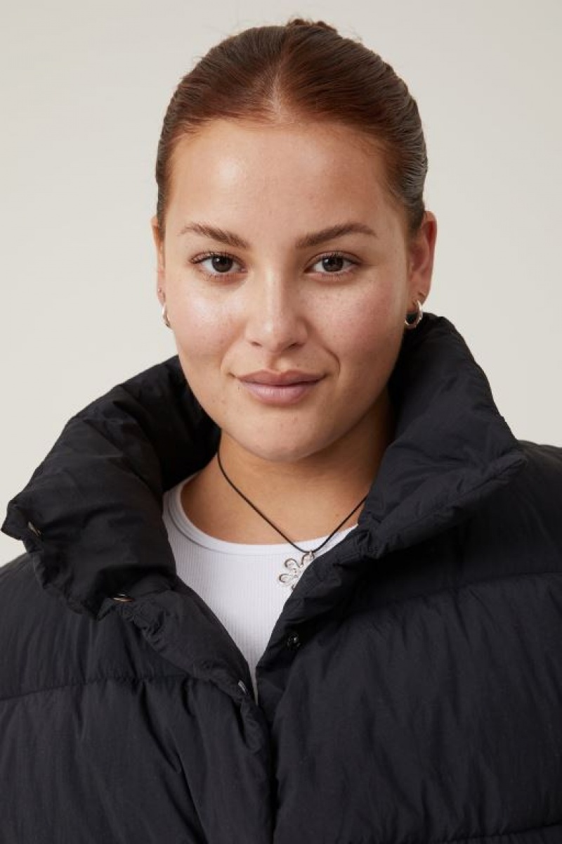 Cotton On The Recycled Mother Puffer Vest 2.0 Women's Jackets Black | ykvAjDEDjOS