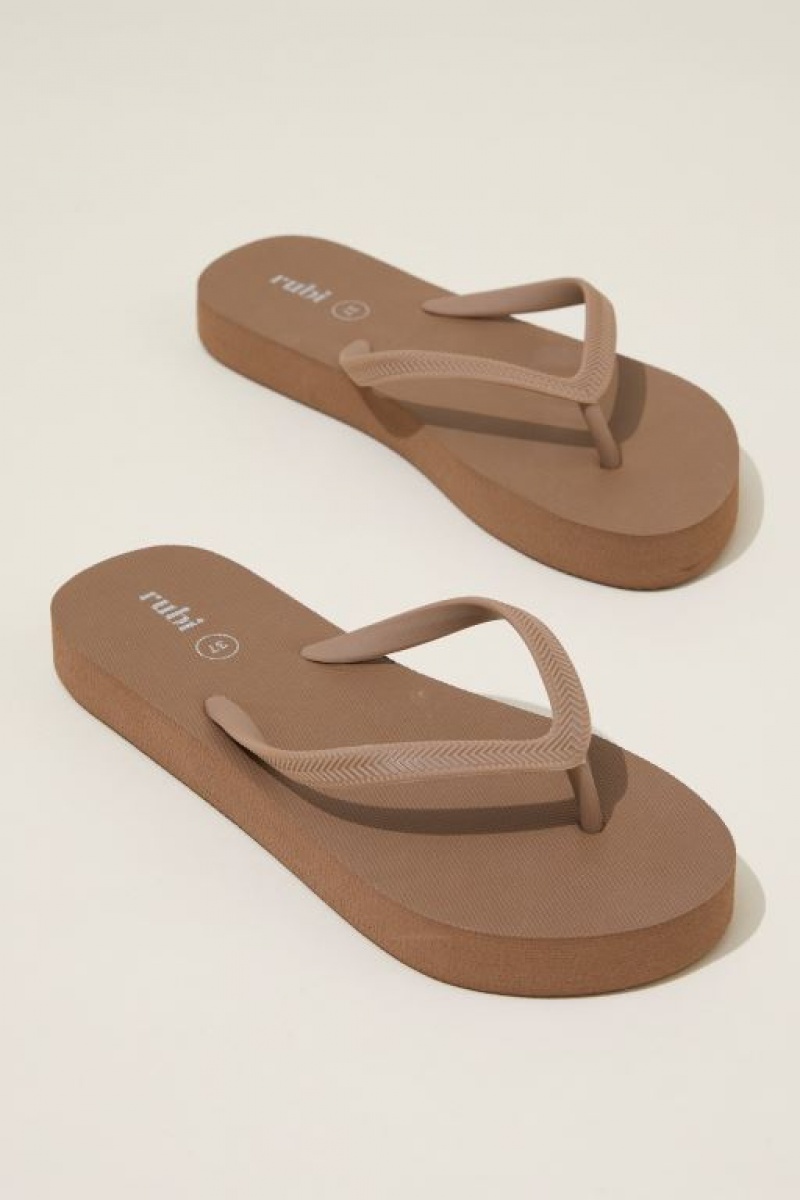Cotton On The Rubi Flatform Flip Women's Sandals Roebuck | c8O4Dxvp0ez