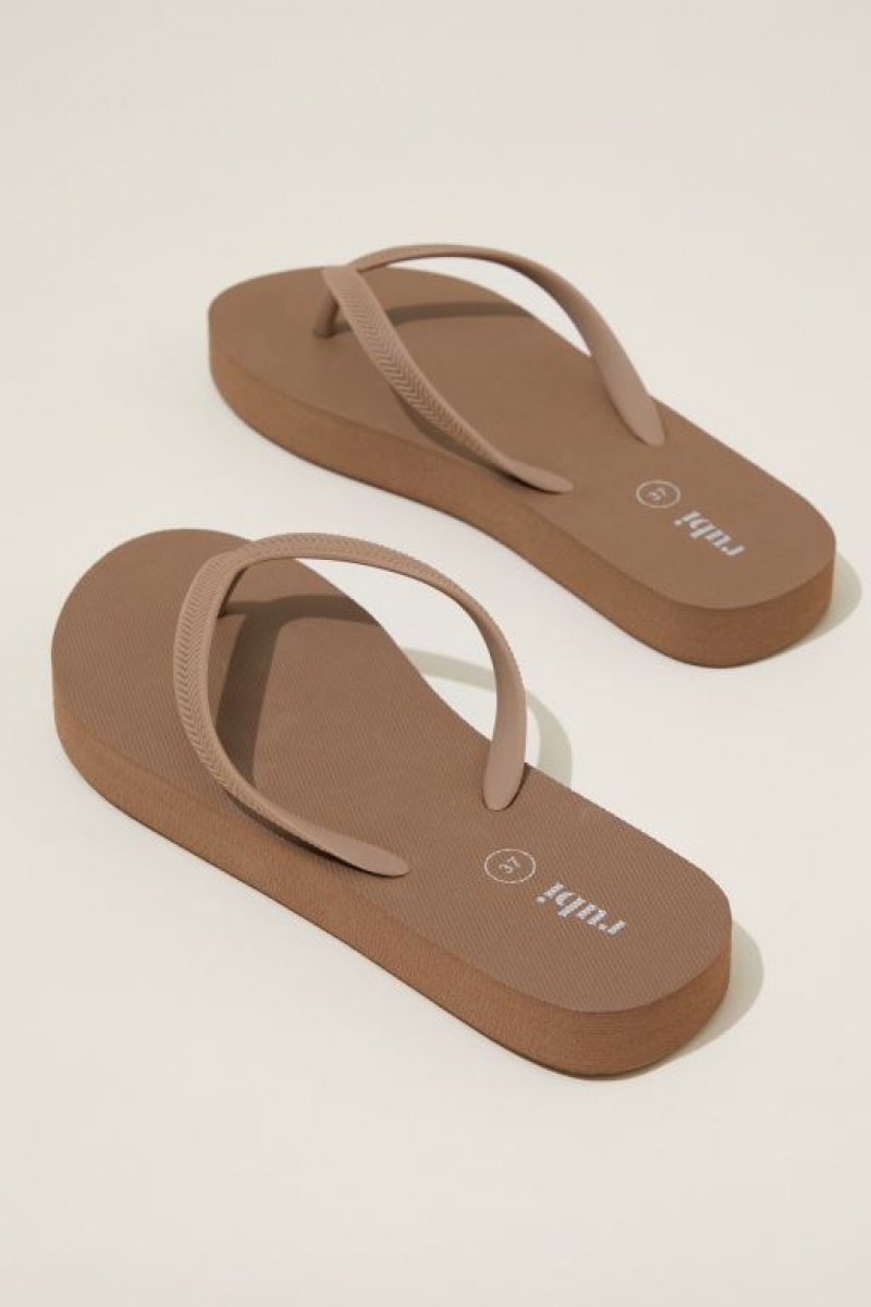 Cotton On The Rubi Flatform Flip Women's Sandals Roebuck | c8O4Dxvp0ez