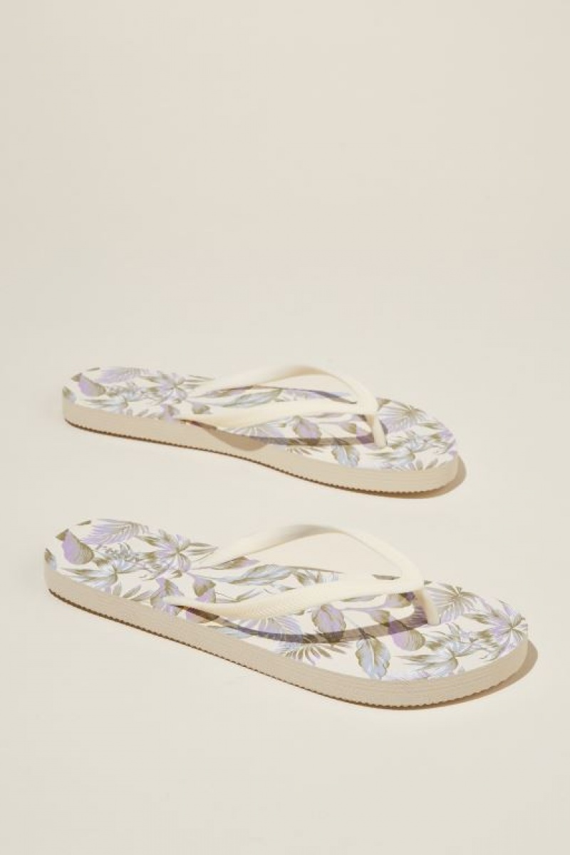 Cotton On The Rubi Flip Flop Women's Sandals Purple | t3spW10DoSP