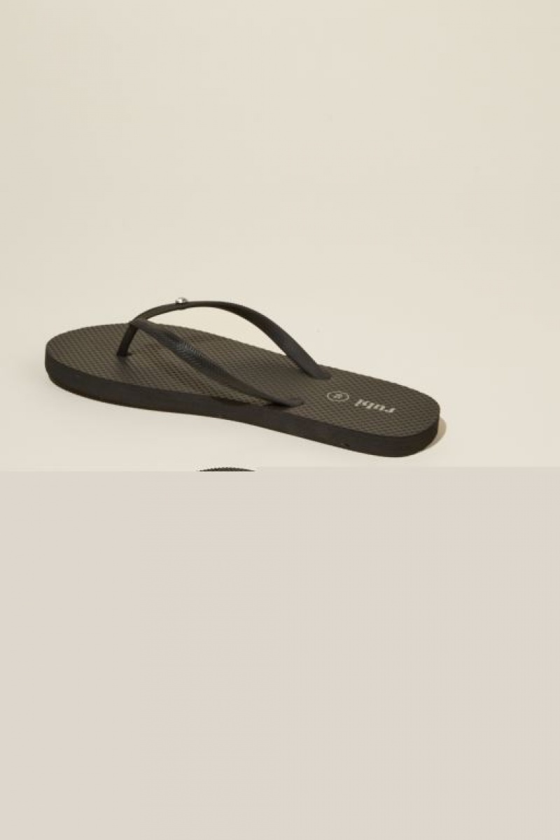 Cotton On The Rubi Flip Flop Women's Sandals Black | 6VG7xXbRpDP
