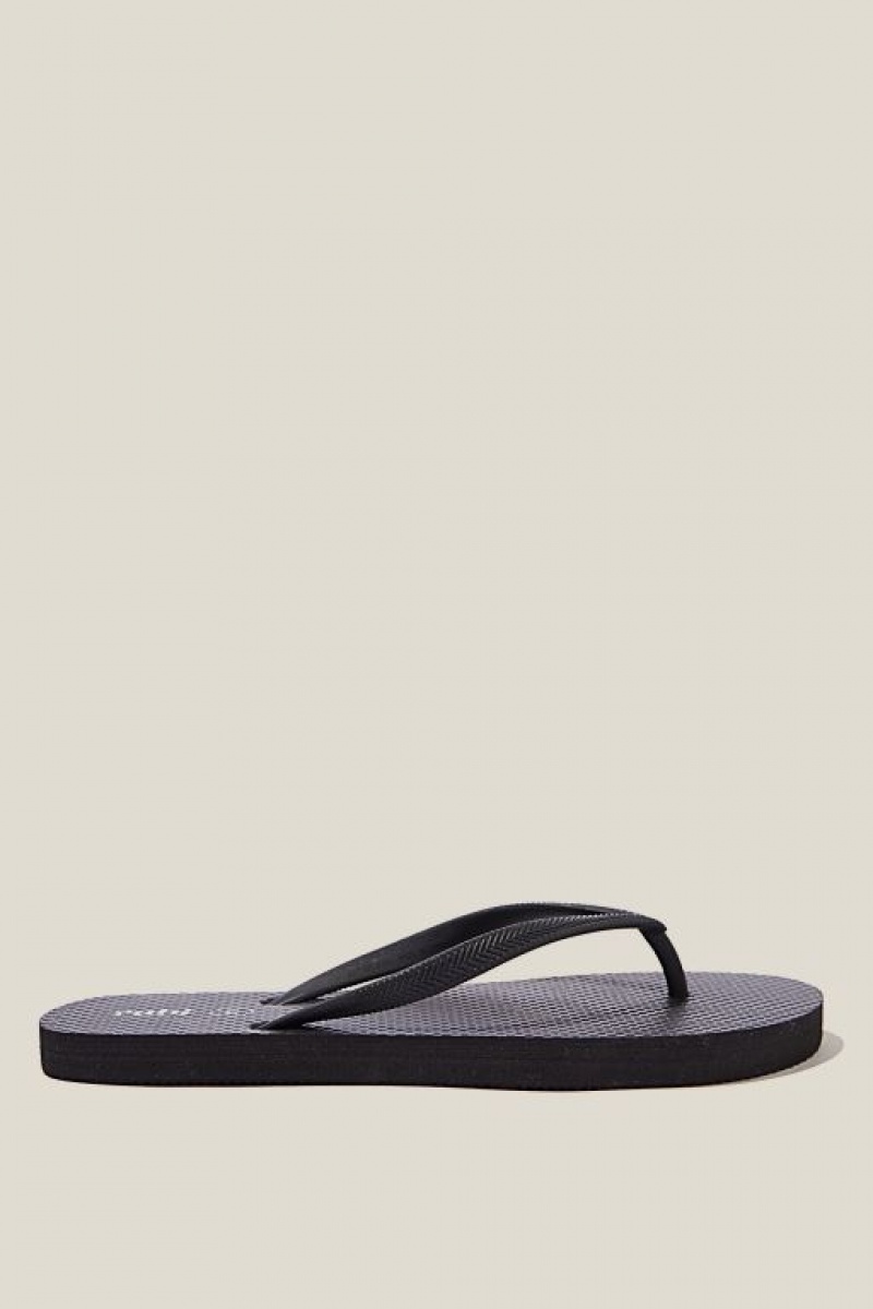 Cotton On The Rubi Flip Flop Women\'s Sandals Black | VeMI56FKQaf