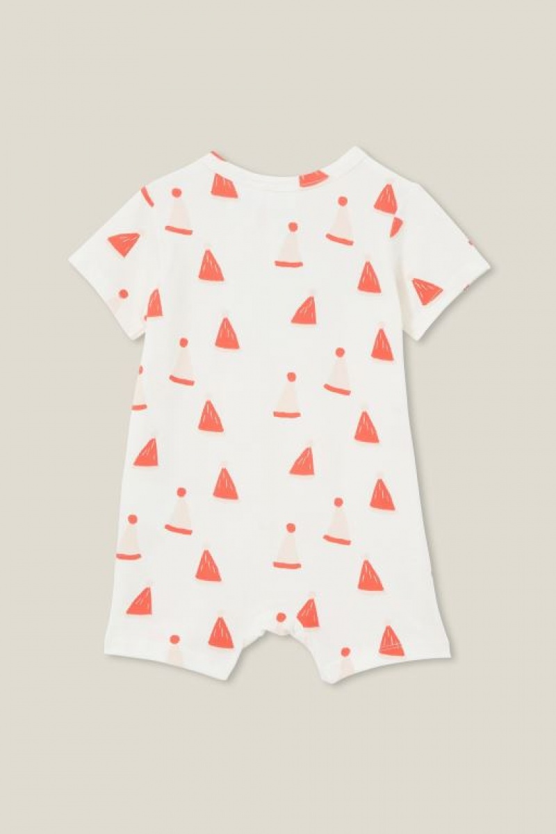 Cotton On The Short Sleeve Baby Rompers Light Yellow | RbeWiMHPYfG