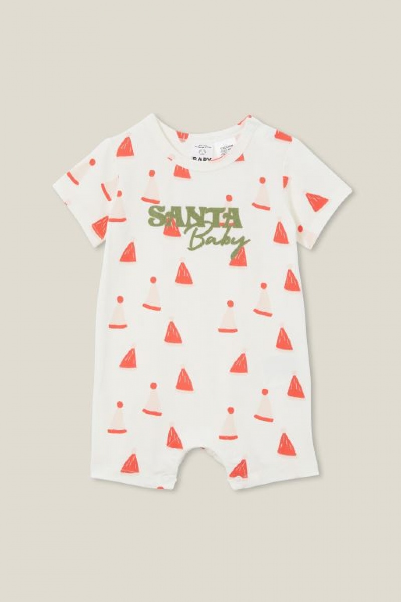 Cotton On The Short Sleeve Baby Rompers Light Yellow | RbeWiMHPYfG