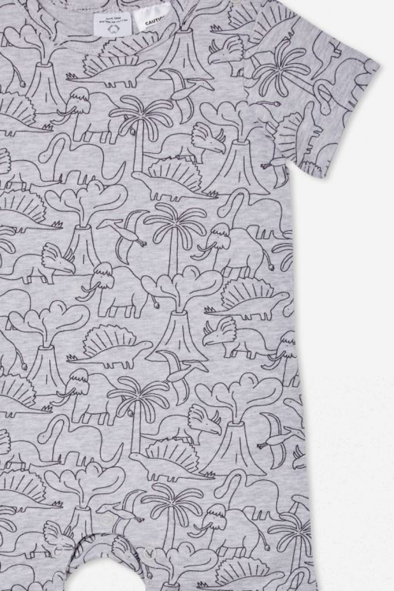 Cotton On The Short Sleeve Baby Rompers Cloud | UYFkzZhpMP2