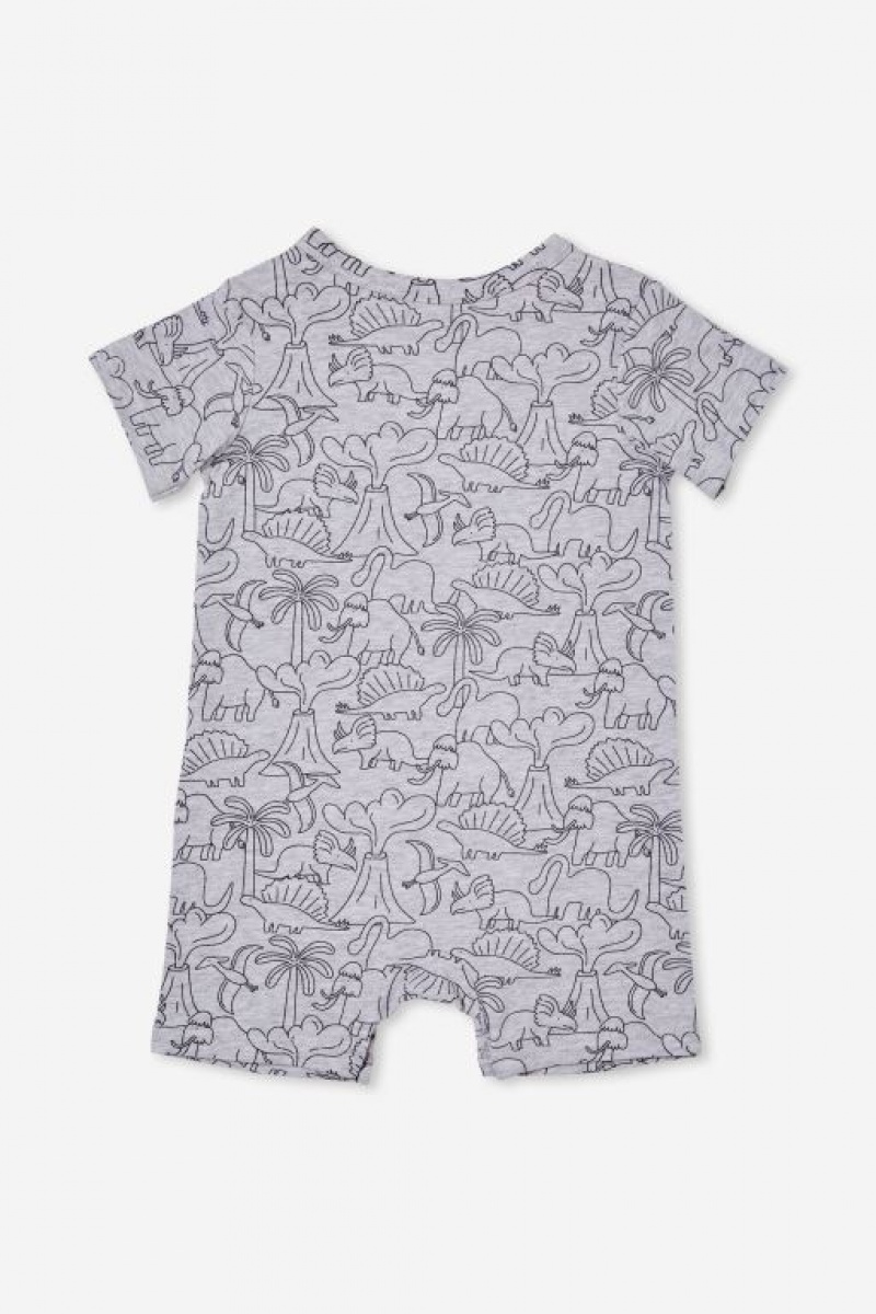 Cotton On The Short Sleeve Baby Rompers Cloud | UYFkzZhpMP2