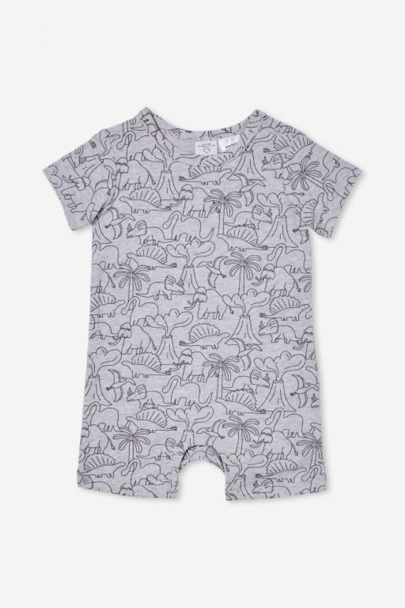 Cotton On The Short Sleeve Baby Rompers Cloud | UYFkzZhpMP2