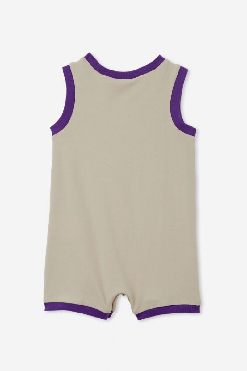Cotton On The Sleeveless Snap Romper-Lcn Baby Rompers Lcn | o7r10o1m5Ni