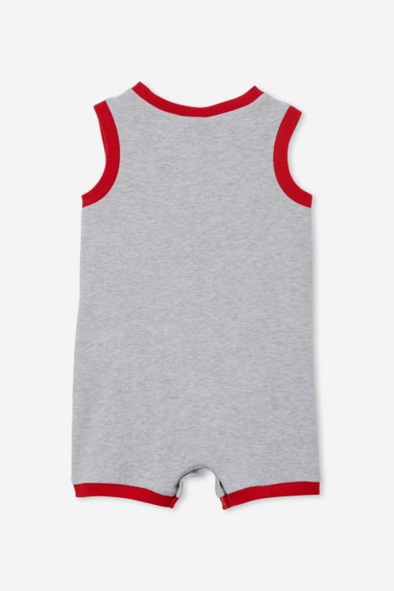 Cotton On The Sleeveless Snap Romper-Lcn Baby Rompers Lcn | 7NAKiZJEdYe