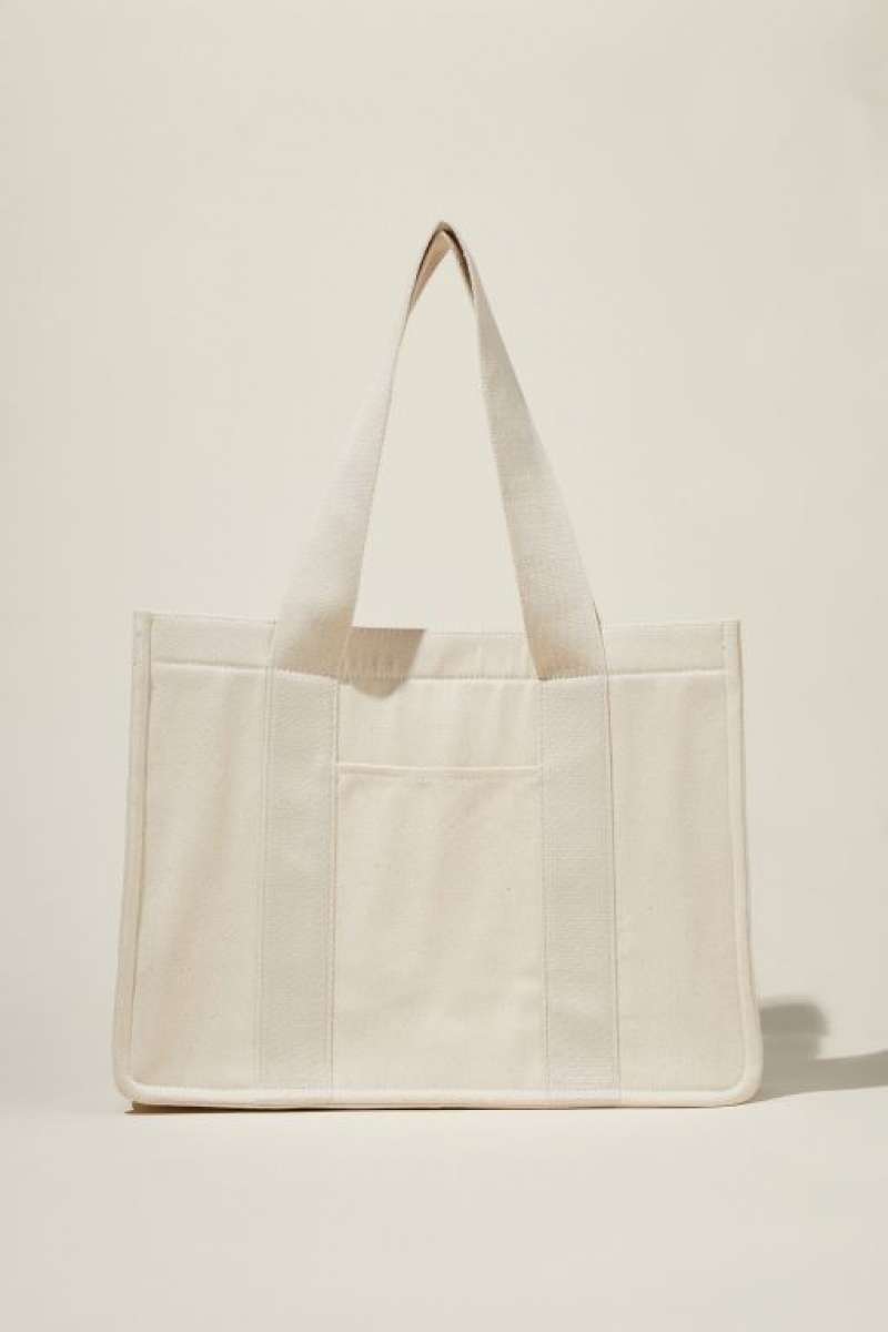 Cotton On The Stand By Tote Women\'s Bags Beige | VPFXbDOtdSN