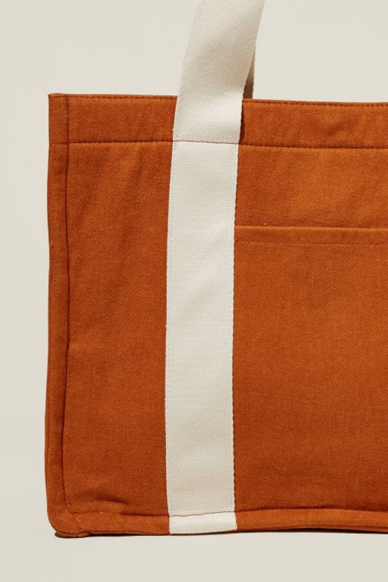 Cotton On The Stand By Tote Women's Bags Copper | ZtxBvASEXQb