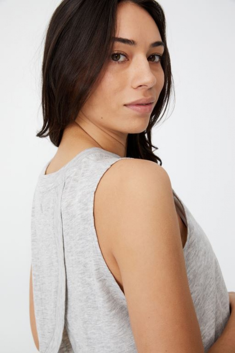 Cotton On The Tank Women's Maternity Wear Grey | mmb3dRZbaVN