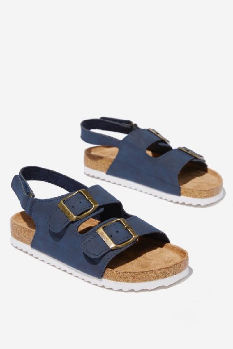 Cotton On Theo Sandal Girls' Sandals Navy | R1zs2vlhBTK
