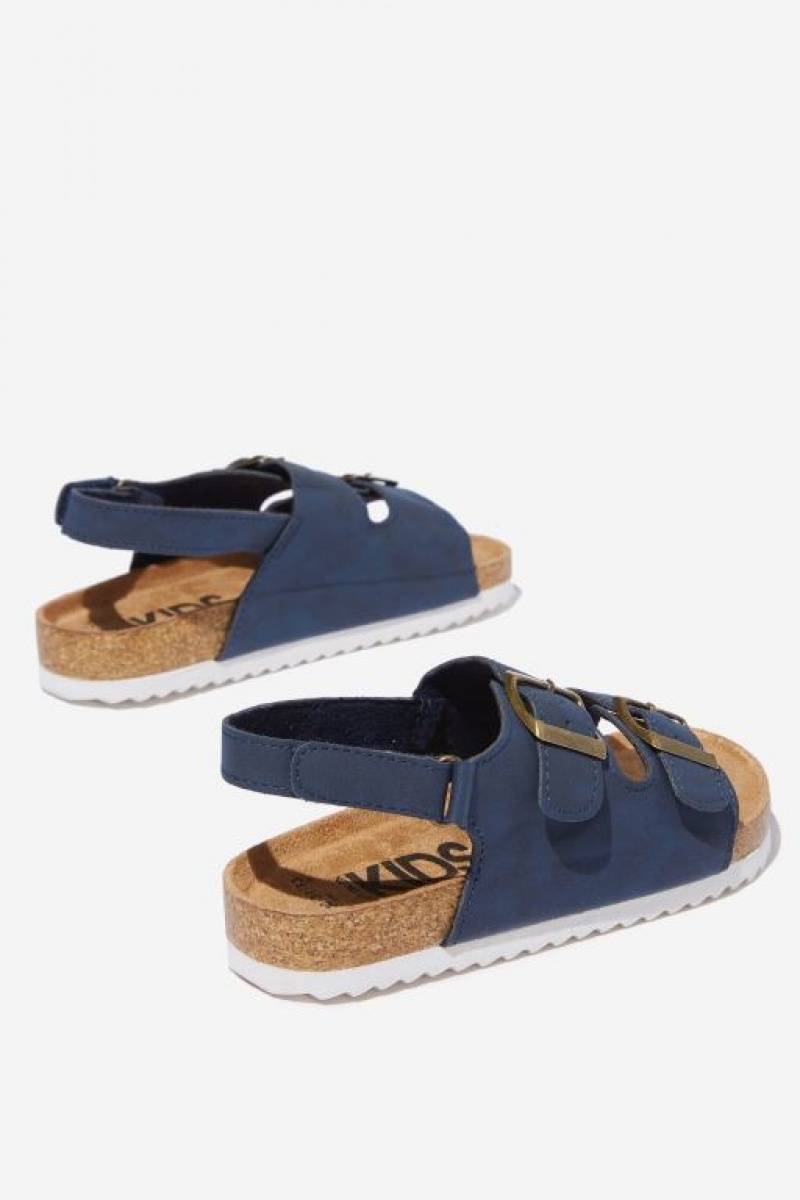 Cotton On Theo Sandal Girls' Sandals Navy | R1zs2vlhBTK