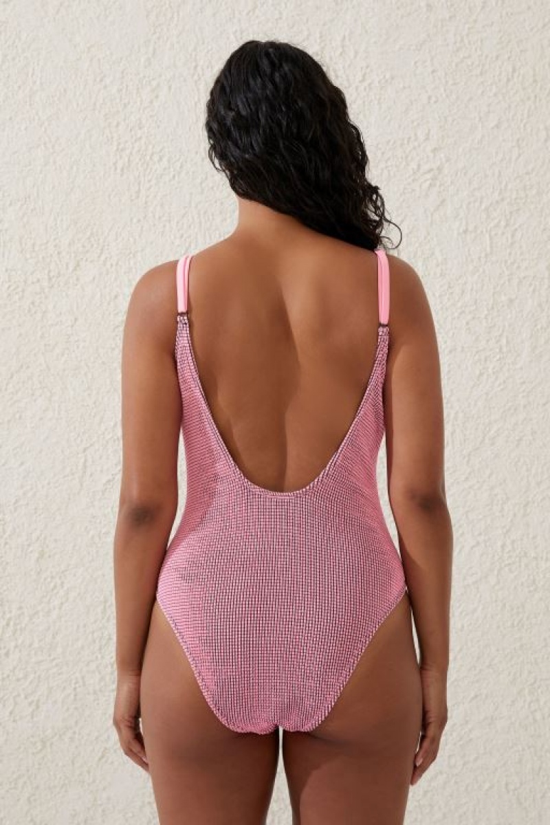 Cotton On Thin Strap Low Scoop One Piece Cheeky Women's Bodysuit Black | C8Ig1eTxmiV