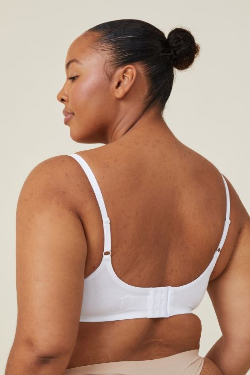 Cotton On Ultimate Comfort Full Coverage Women's Bras White | 8ykte8D1THR