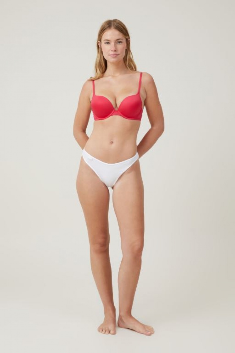 Cotton On Ultimate Comfort Push Up2 Women's Bras Rose Red | U8Ospg2P9PC