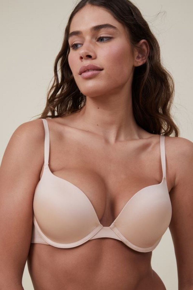 Cotton On Ultimate Comfort Push Up2 Women's Bras Frappe | BDLVajrRyev