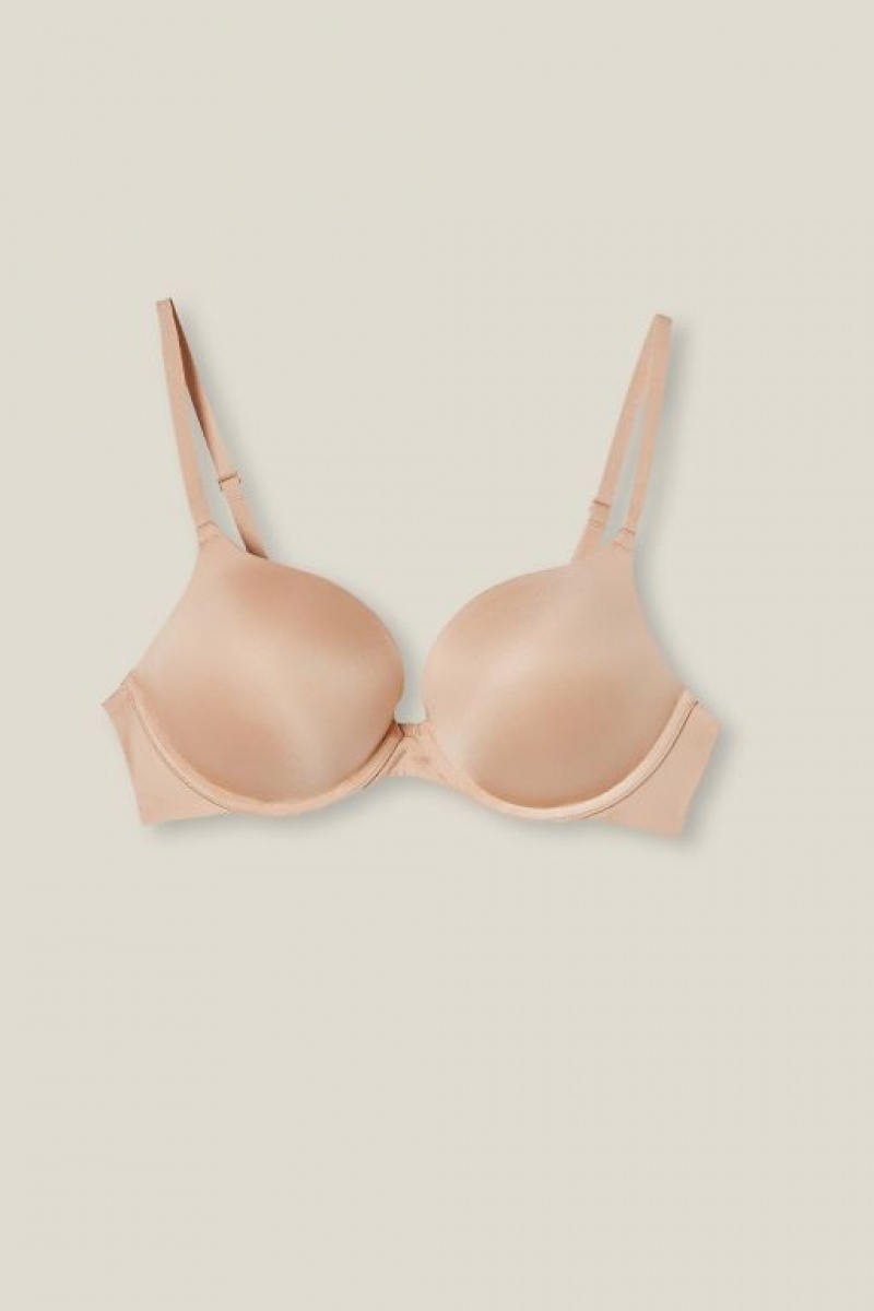 Cotton On Ultimate Comfort Push Up2 Women's Bras Frappe | BDLVajrRyev