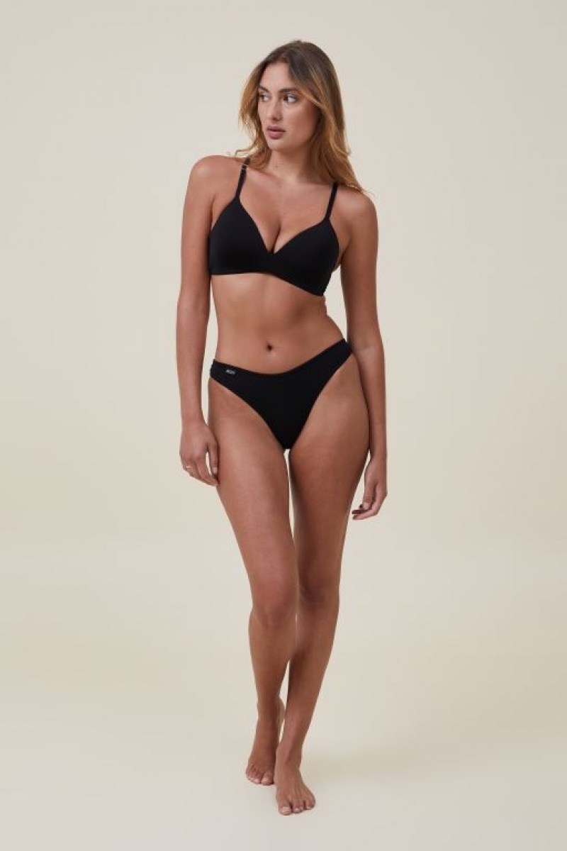 Cotton On Ultimate Comfort Wirefree Women's Bras Black | R9MpCDedJZa