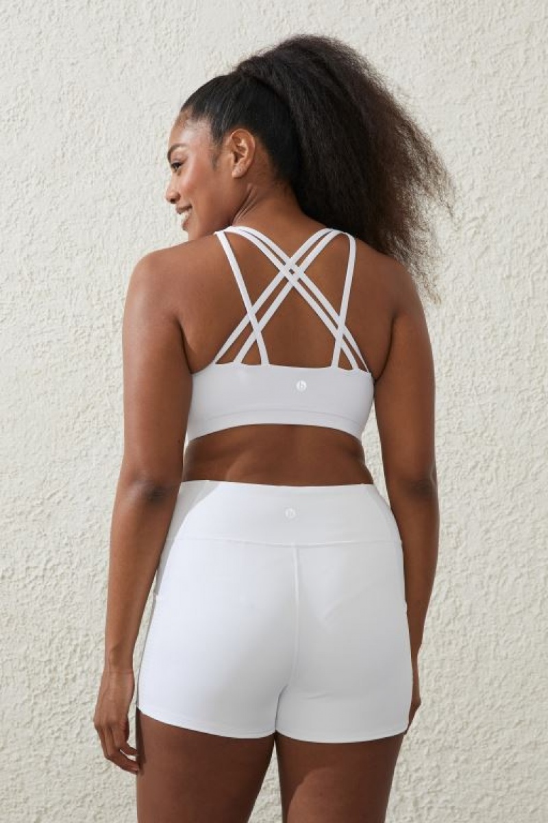 Cotton On Ultra Luxe Pocket Shortie Women's Shorts White | dms7iWsL5Np