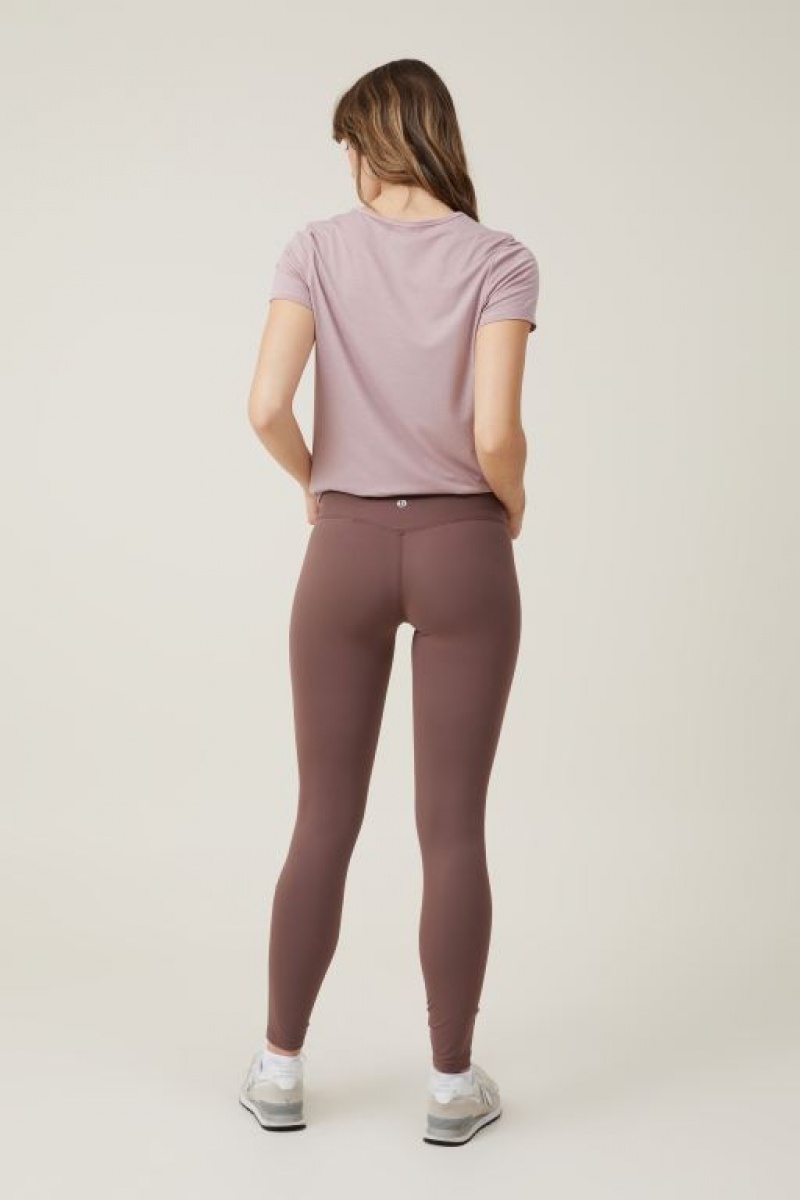 Cotton On Ultra Soft Yoga Full Length Tight Women's Maternity Wear Deep Grey Brown | 4VTW1fodxLx