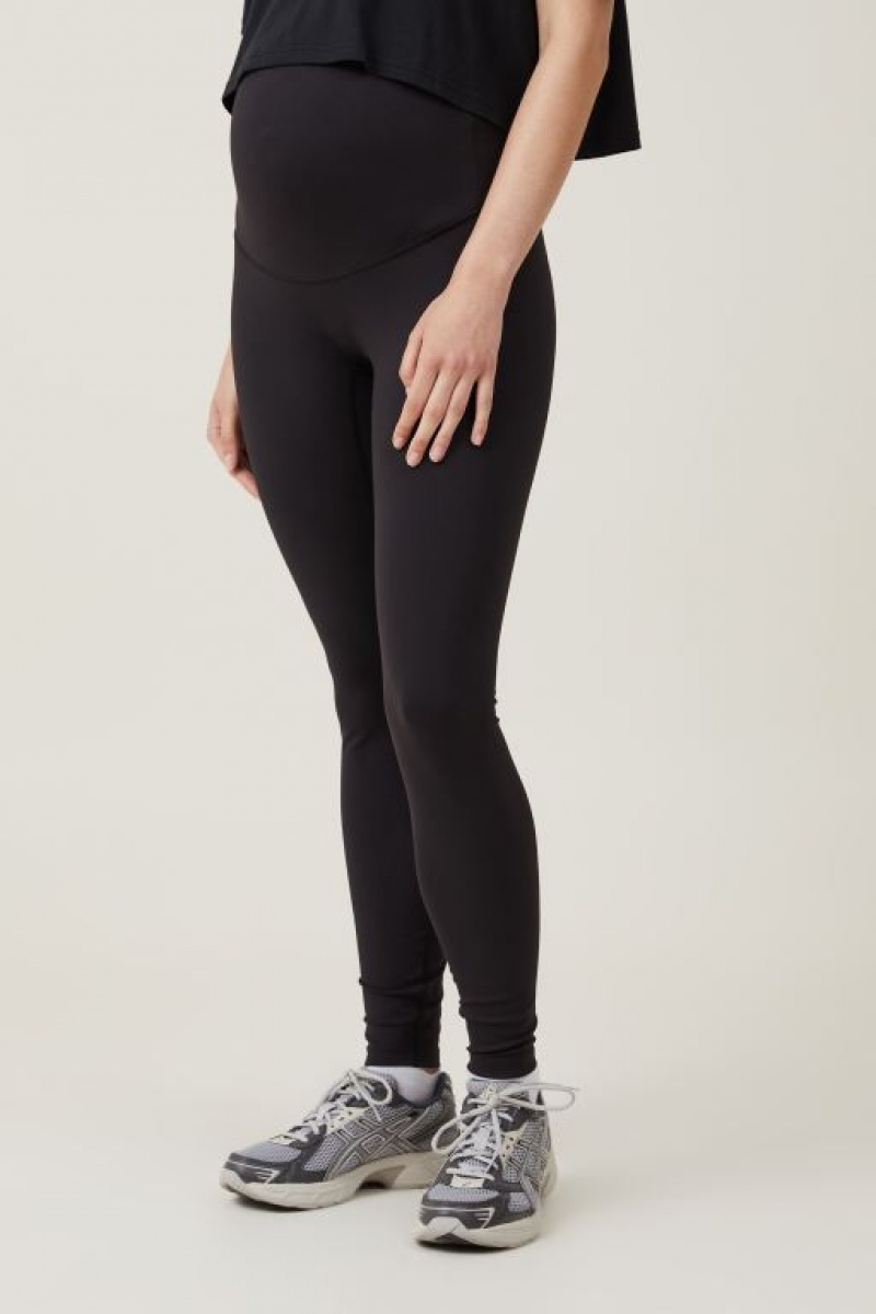 Cotton On Ultra Soft Yoga Full Length Tight Women's Maternity Wear Black | q5AAZ12yzto