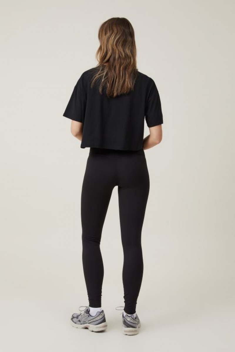 Cotton On Ultra Soft Yoga Full Length Tight Women's Maternity Wear Black | q5AAZ12yzto