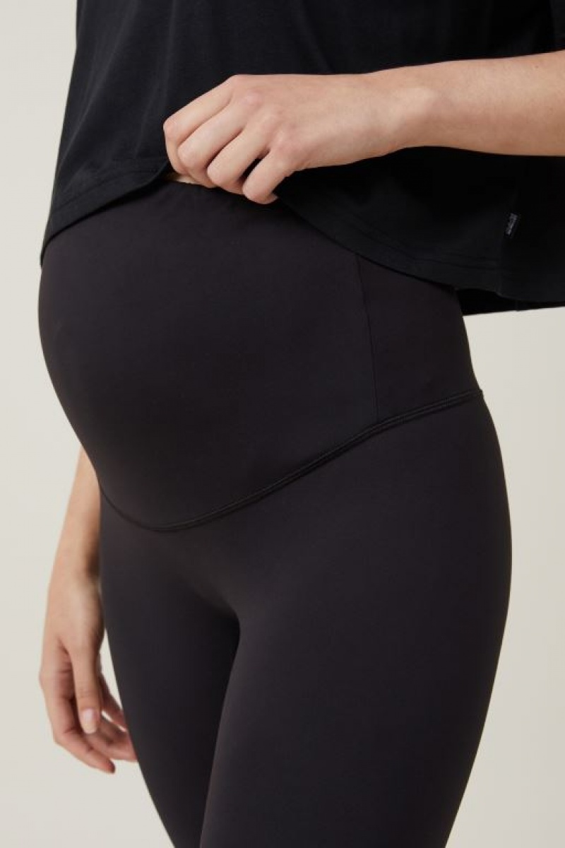 Cotton On Ultra Soft Yoga Full Length Tight Women's Maternity Wear Black | q5AAZ12yzto