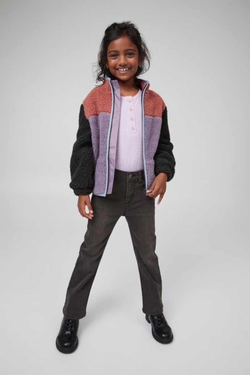 Cotton On Violet Flare Girls' Jeans Black Wash | uCTGqYma1Mm