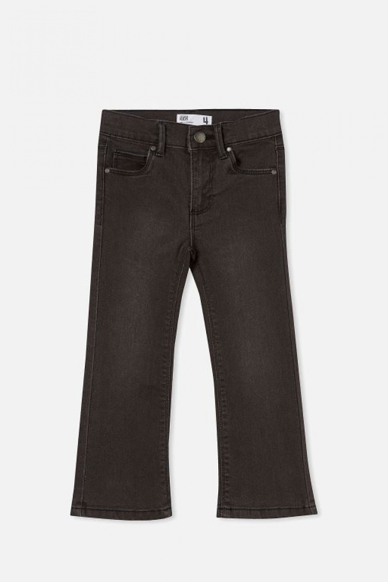 Cotton On Violet Flare Girls' Jeans Black Wash | uCTGqYma1Mm