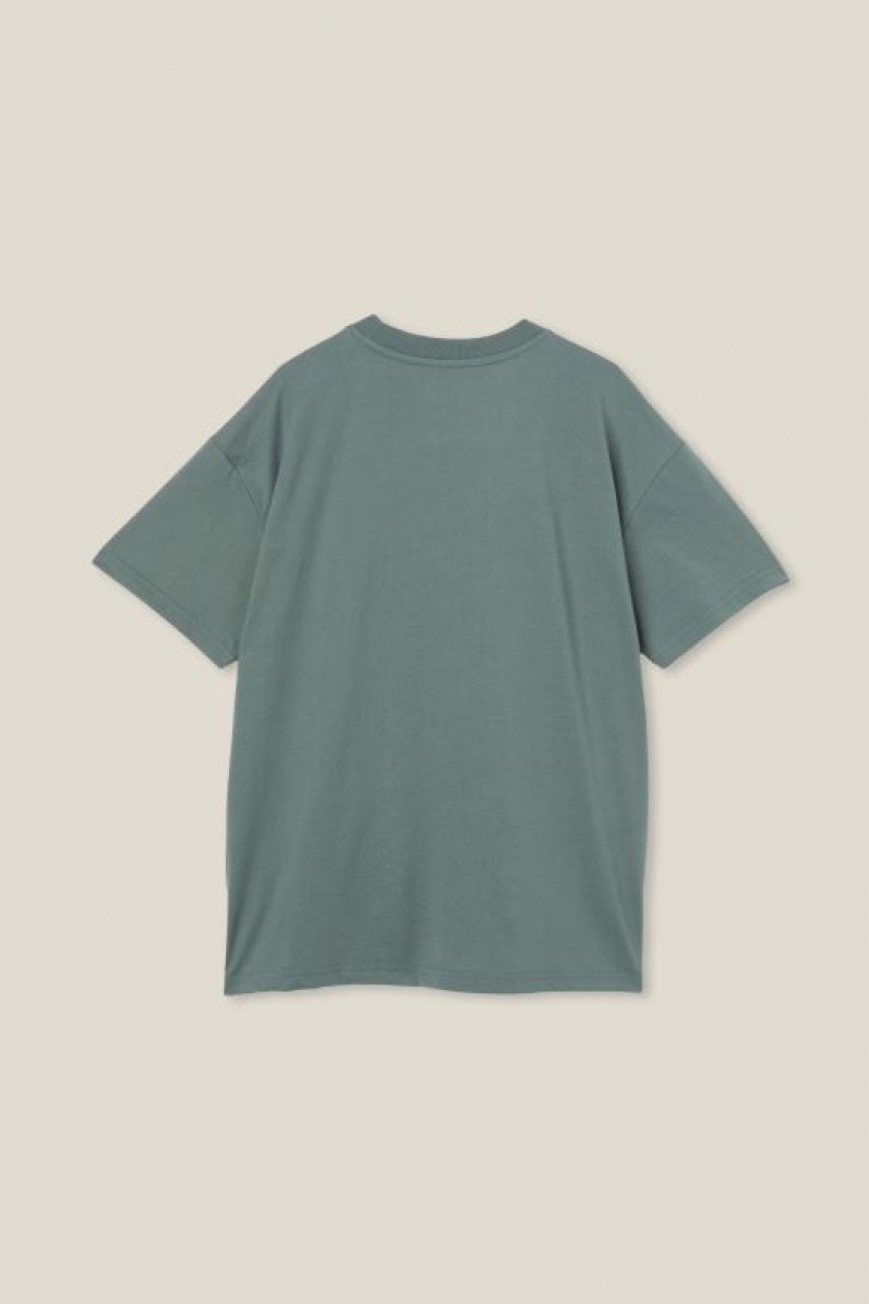 Cotton On Walt Spliced Waffle Short Sleeve Boys' T Shirts Green | jBA2OEtoWbv