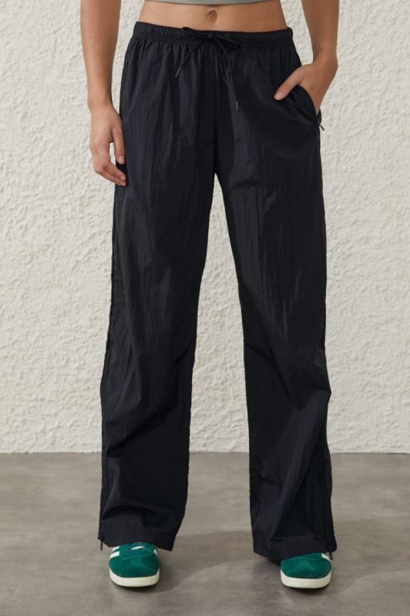 Cotton On Warm Up Woven Women's Pants Black | p4FZ1tRZKsh