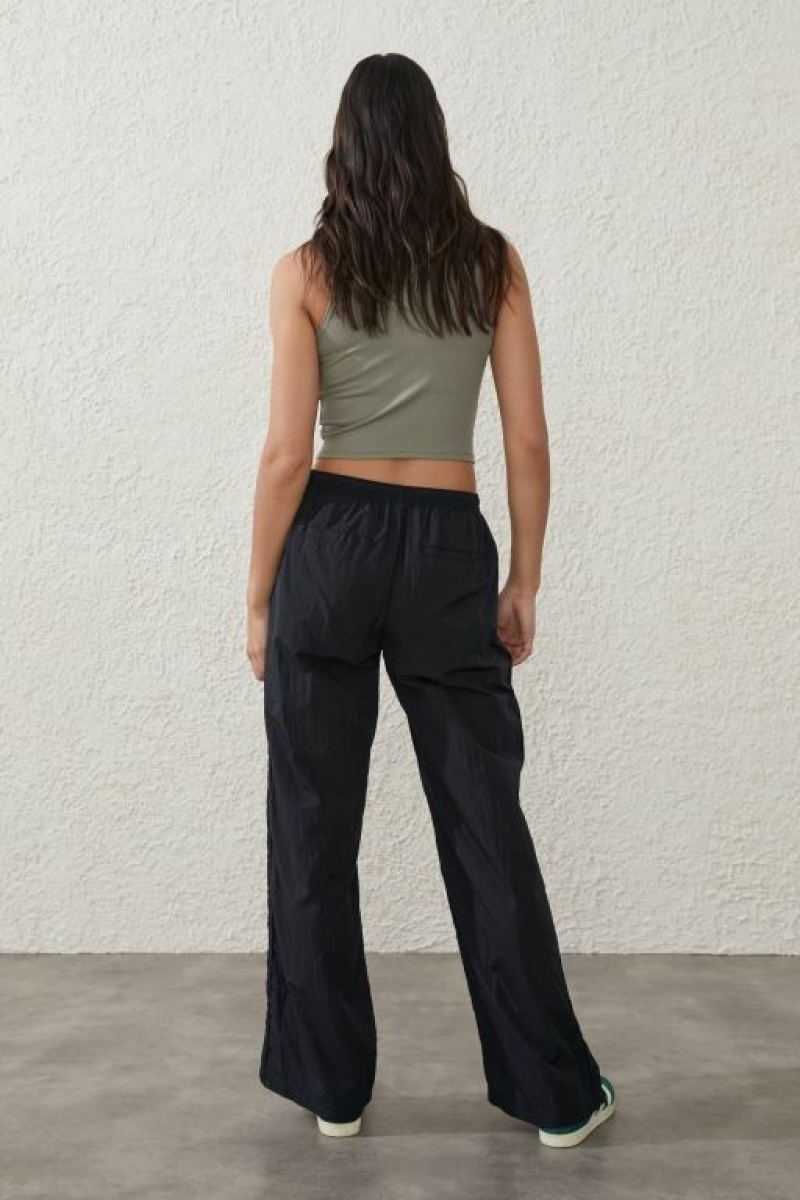 Cotton On Warm Up Woven Women's Pants Black | p4FZ1tRZKsh