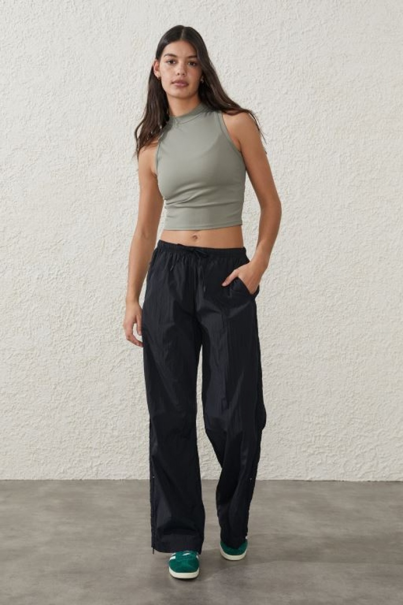 Cotton On Warm Up Woven Women\'s Track Pants Black | joa7WUE57Iy