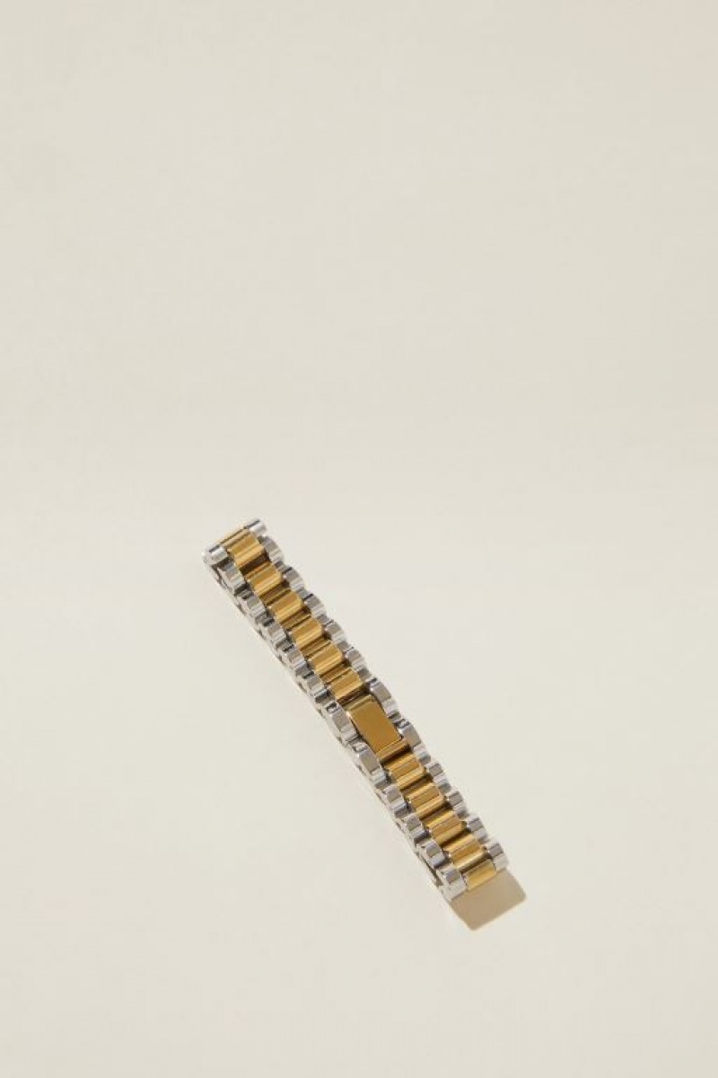 Cotton On Waterproof Single Bracelet Women's Jewellery Gold / Grey | ElKcH5mo4Ml