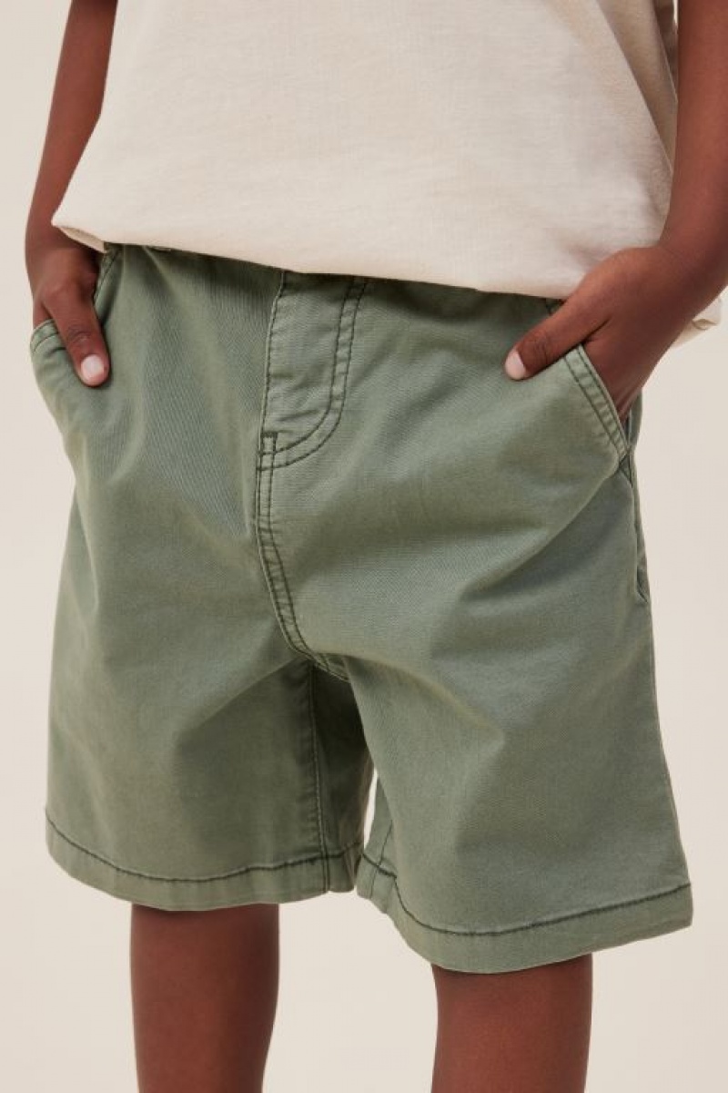 Cotton On Will Chino Boys' Shorts Green | iiqKPgmouLx