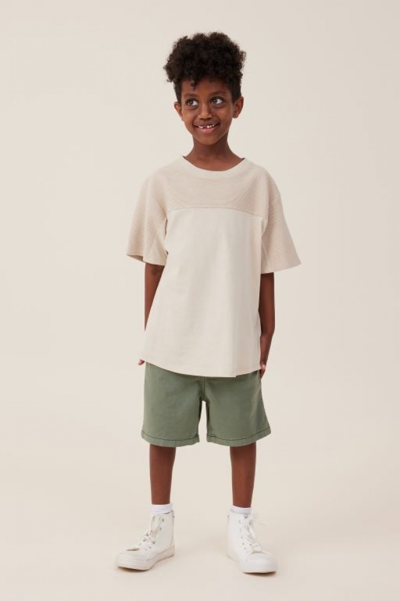 Cotton On Will Chino Boys' Shorts Green | iiqKPgmouLx