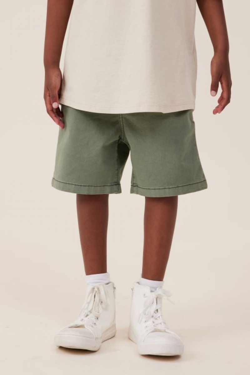 Cotton On Will Chino Boys\' Shorts Green | iiqKPgmouLx