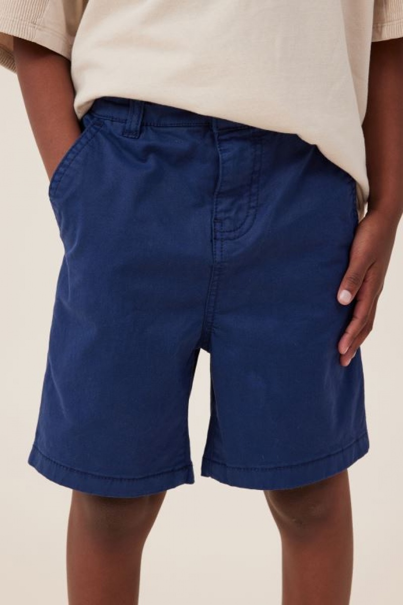 Cotton On Will Chino Boys' Shorts Navy | bOEIkJc2oXy