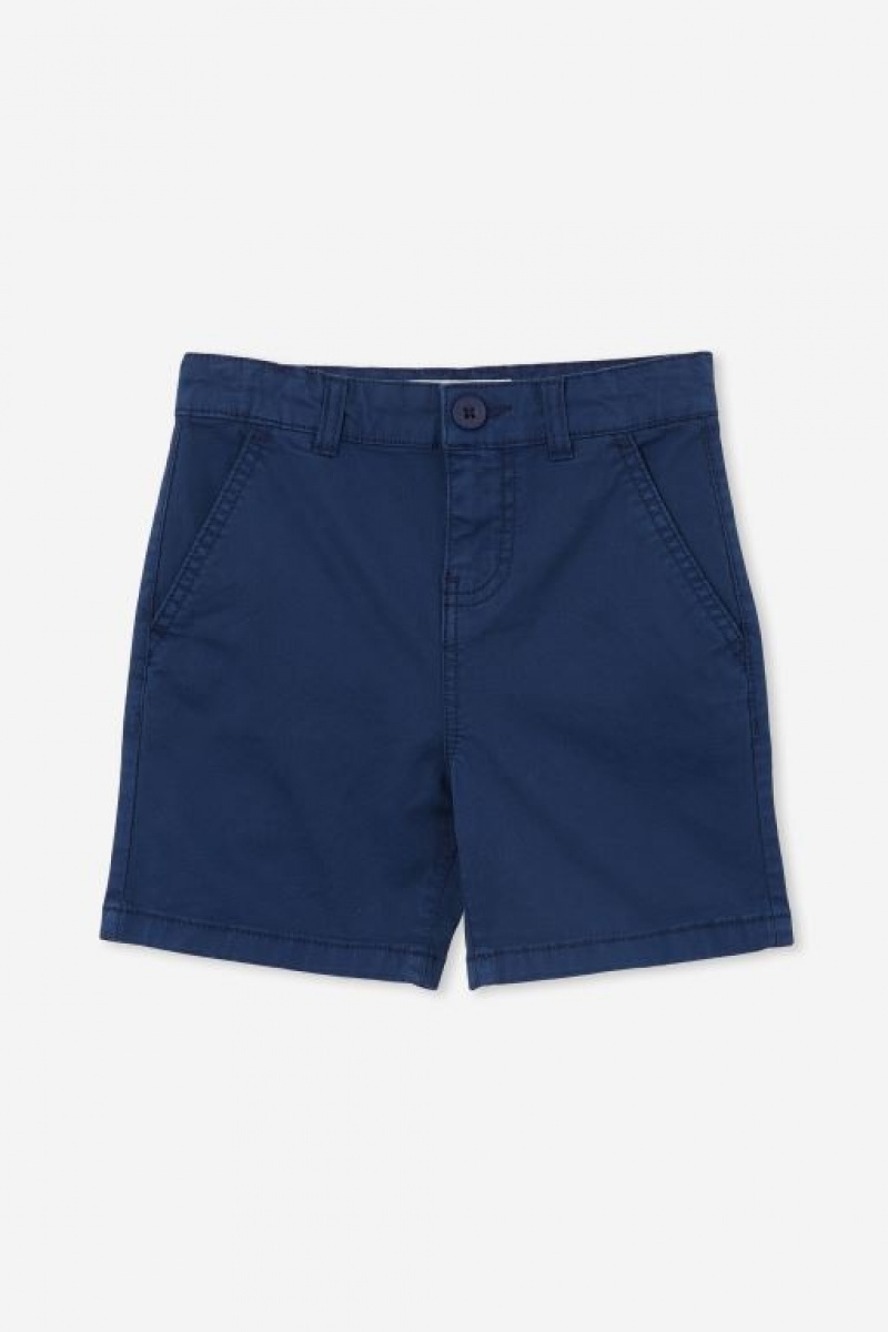 Cotton On Will Chino Boys' Shorts Navy | bOEIkJc2oXy