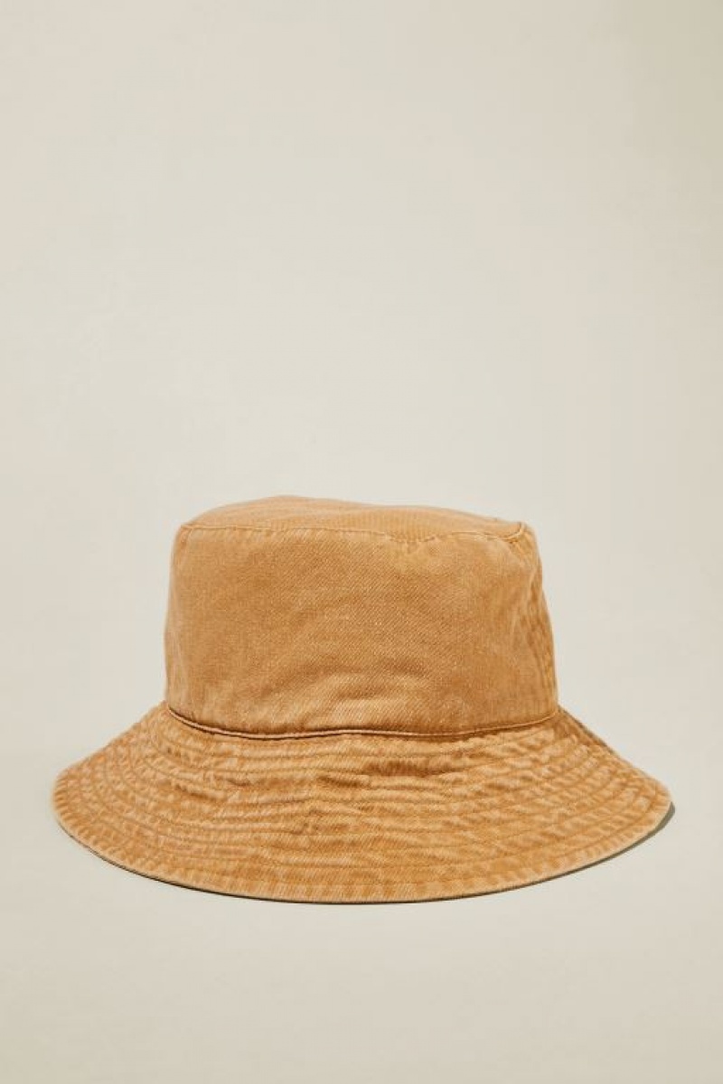 Cotton On Willow Washed Bucket Women\'s Hats Toffee | Xqc2MDUmPVW