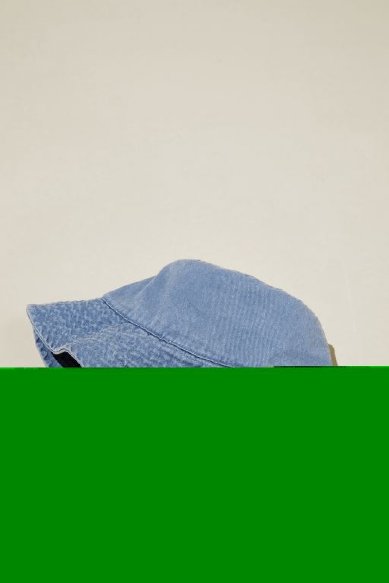 Cotton On Willow Washed Bucket Women's Hats Blue | Ik0R1bH5Yhg