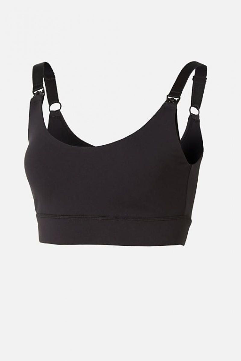 Cotton On Wirefree Crop Women's Maternity Wear Black | X8LsXvw3rLu
