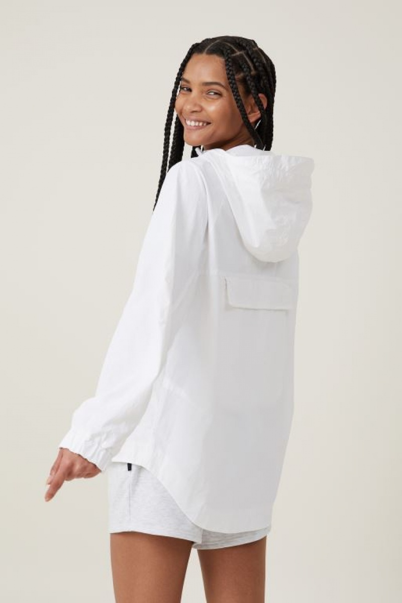Cotton On Woven Packable Anorak Women's Jackets White | 7lPQPCYcXja