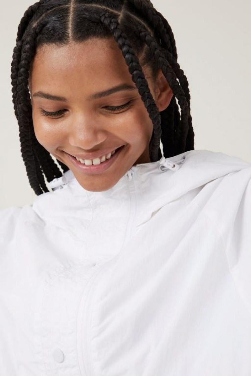 Cotton On Woven Packable Anorak Women's Jackets White | 7lPQPCYcXja