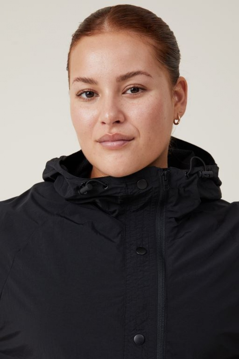Cotton On Woven Packable Anorak Women's Jackets Black | NGmyPzuM7Oe