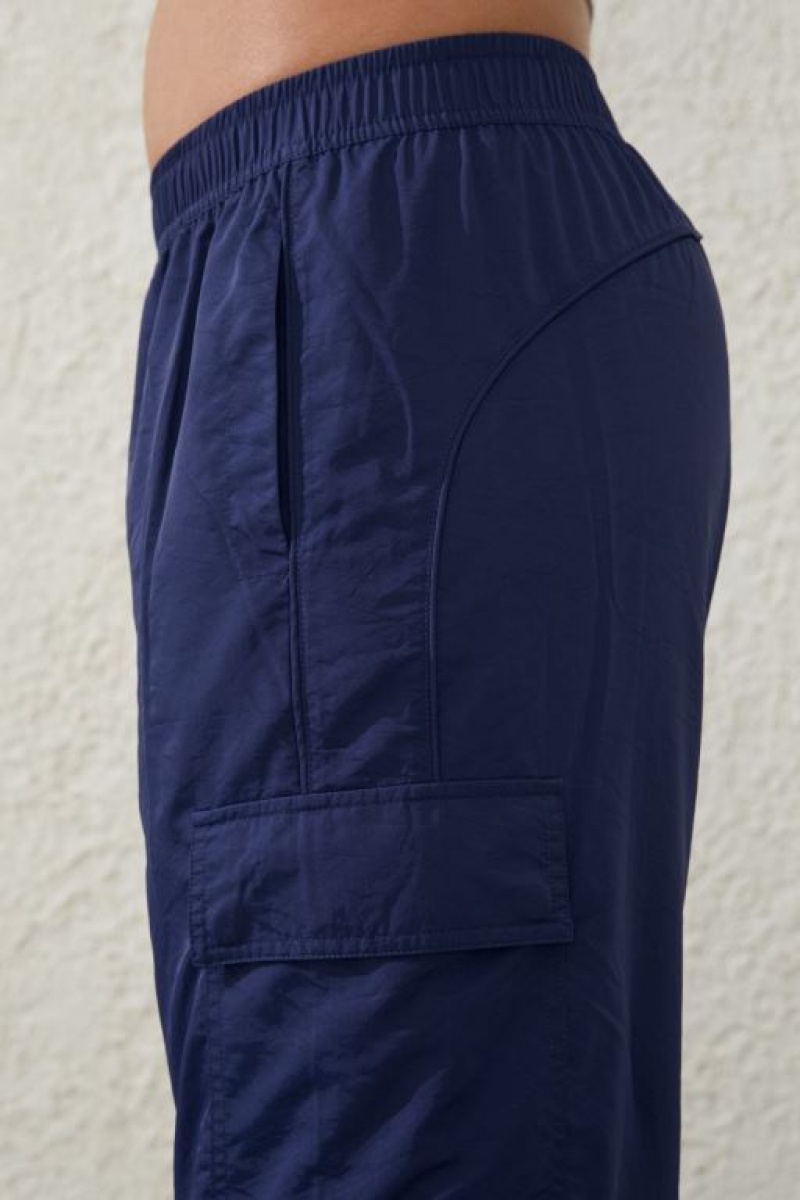 Cotton On Woven Zip Off Cargo Women's Track Pants Blue | KH15ZmthFSN