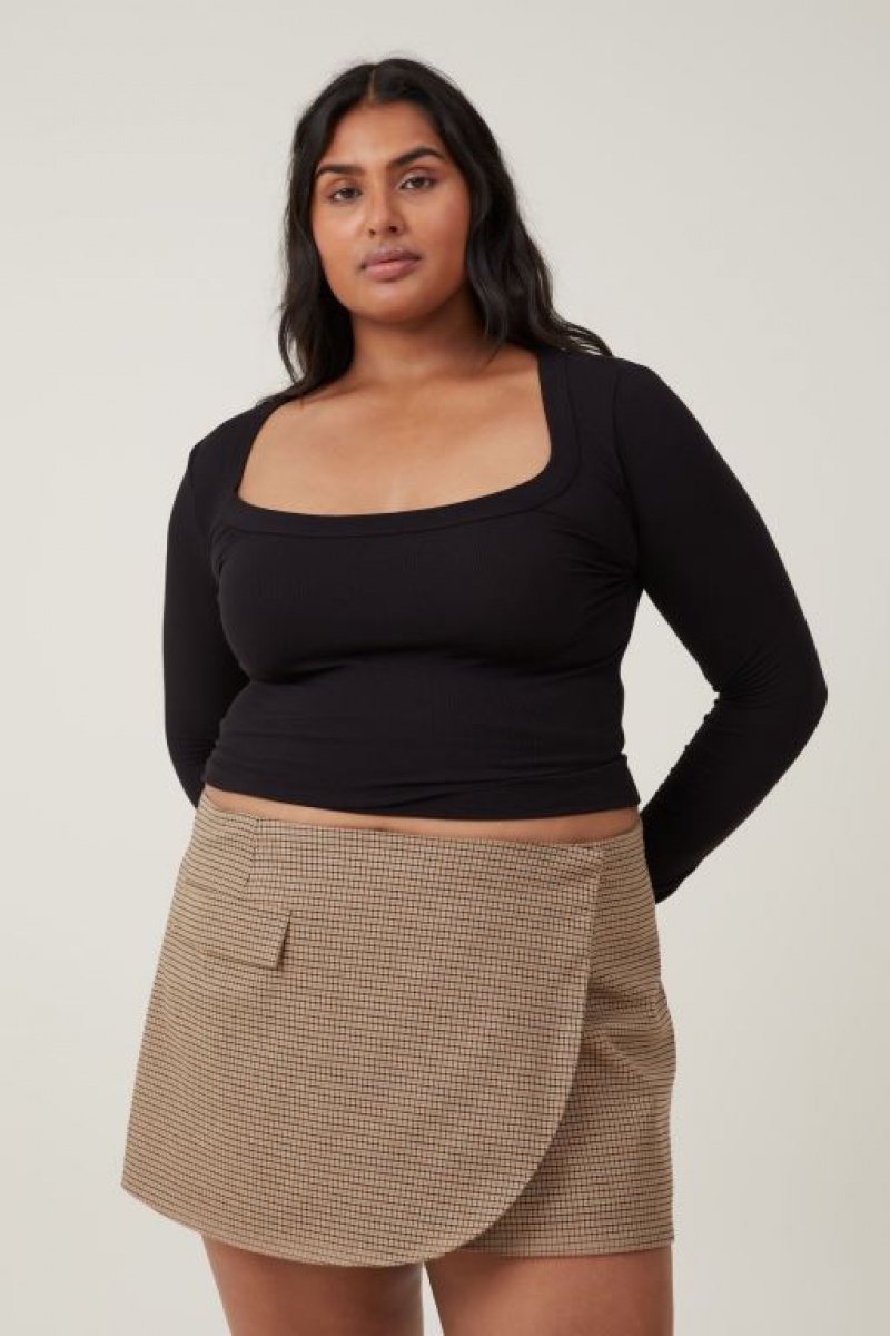 Cotton On Wrap Suiting Mini Women's Skirt Micro | JuyZQlQOSUI