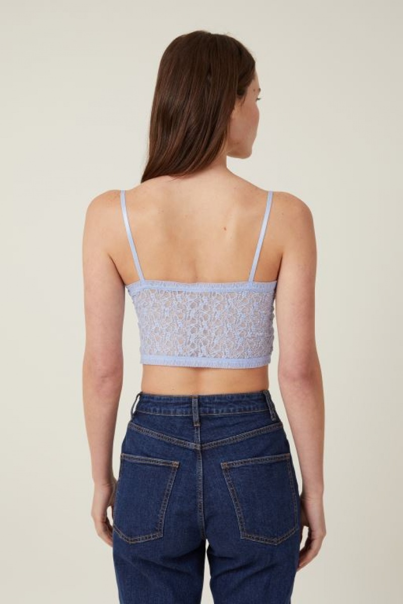 Cotton On Zoey Hanky Hem Women's Cami Blue | aIOXkSn3Kii